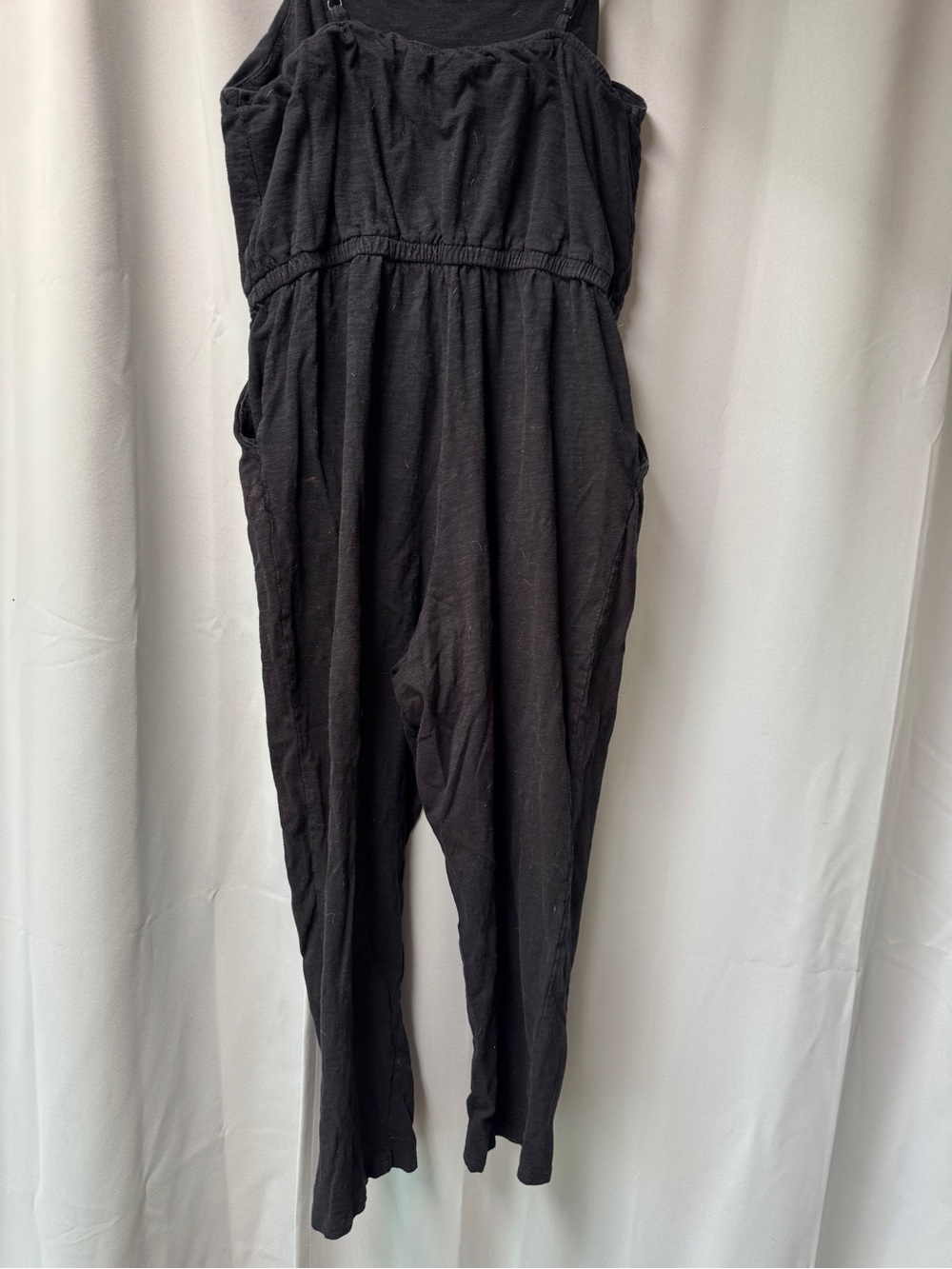 Old Navy Black Relaxed Romper Jumpsuit with Spaghetti Straps